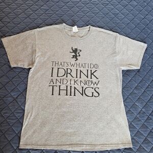 Jerzees Light Gray Graphic Men's T-Shirt